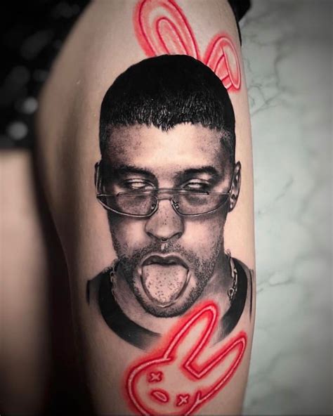 diseos tatuajes de bad bunny|Increíbles tatuajes de Bad Bunny que te sorprenderán